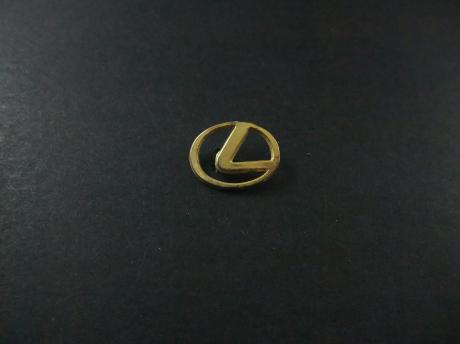 Toyota Lexus ( luxe autodivisie van Toyota), logo goudkleurig